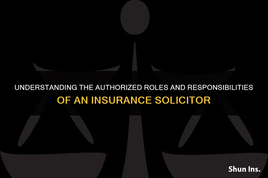 what is an insurance solicitor authorized to do