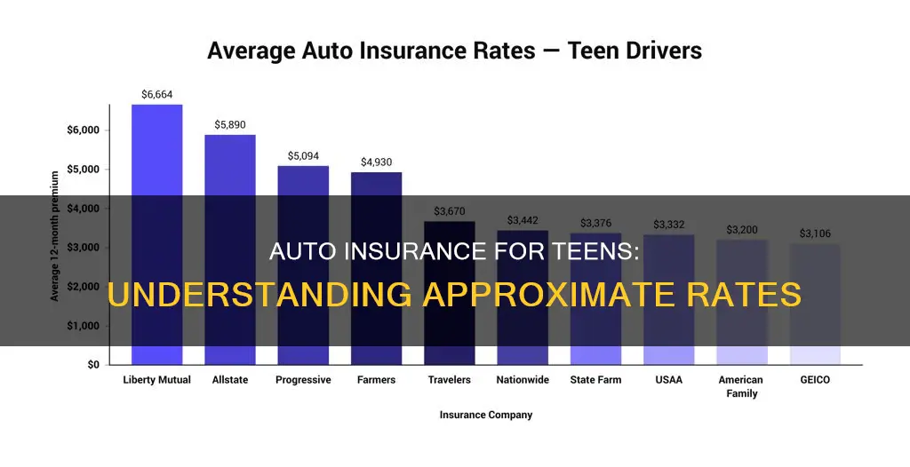 what is approximate rate for teen auto insurance