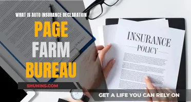 Understanding Farm Bureau Auto Insurance Declarations Page