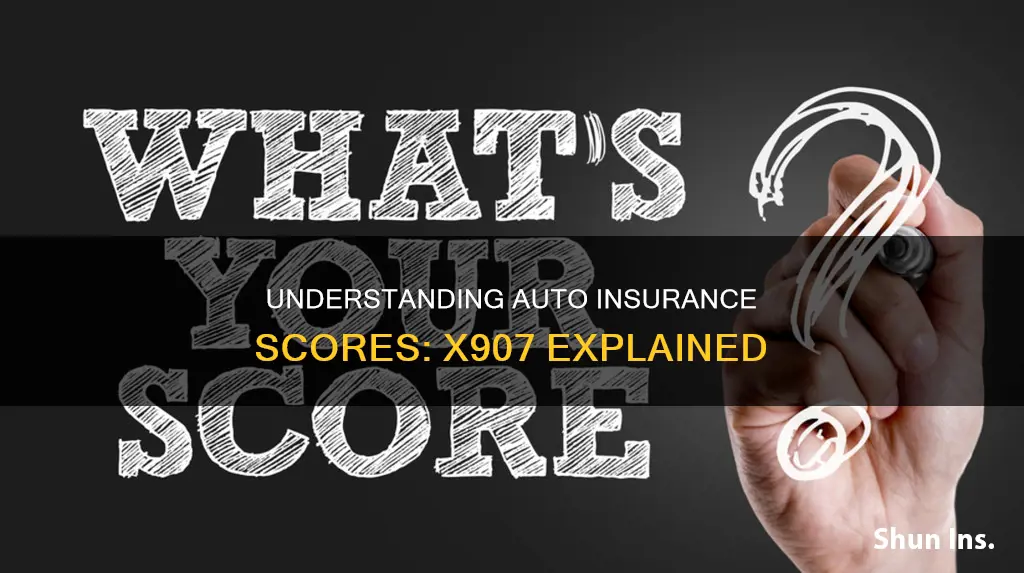 what is auto insurance score x907