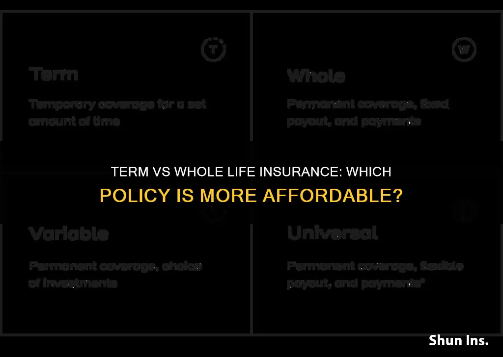 what is cheaper term or whole life insurance