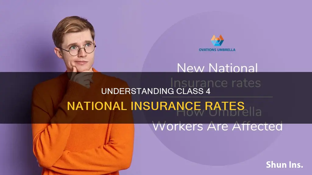 what is class 4 national insurance rates