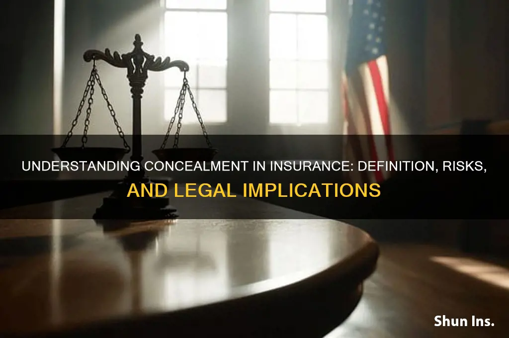what is concealment in insurance