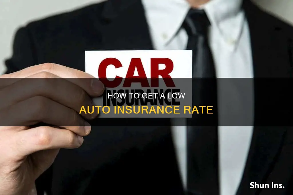 what is considered a low auto insurance rate