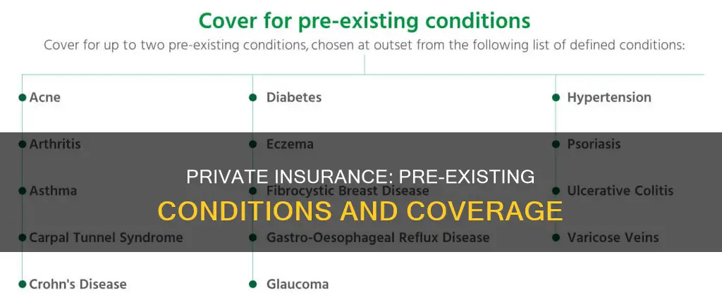 what is considered a preexisiting condition private insurance