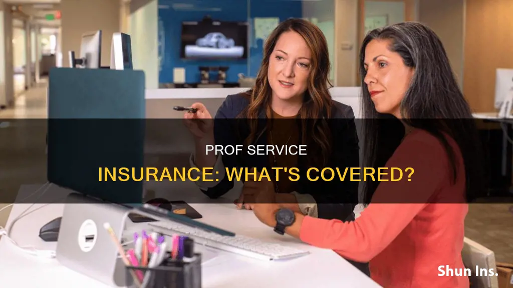 what is considered a profession service for professional services insurance