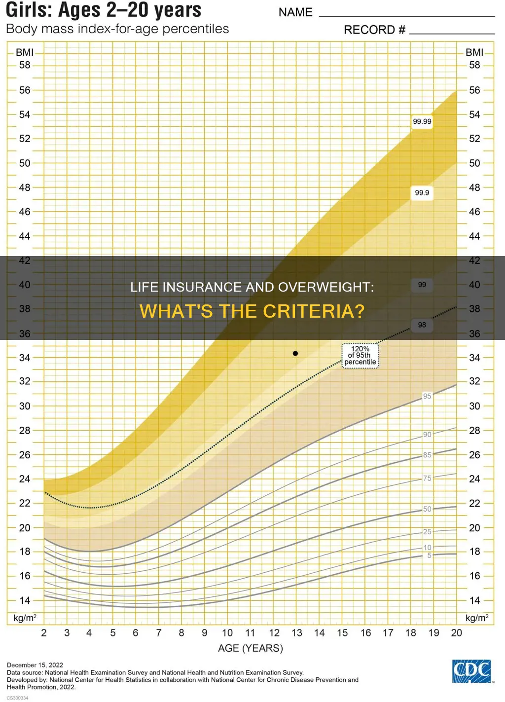 what is considered overweight on life insurance exam