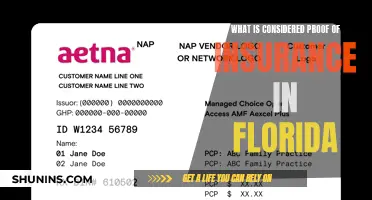 Florida Insurance: Proof Requirements