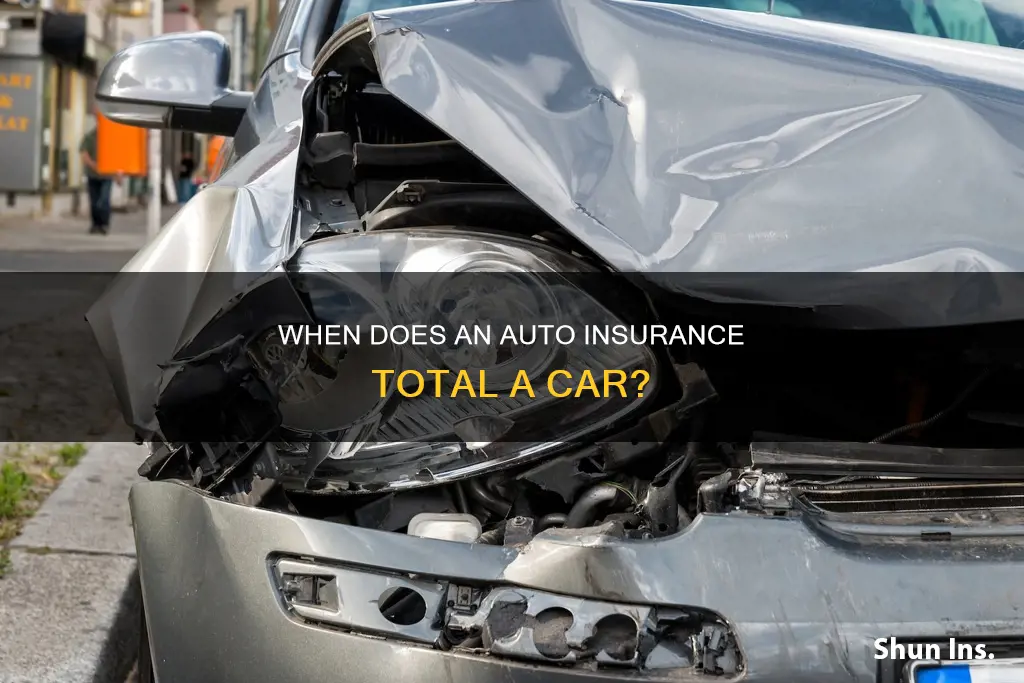 what is considered totaled to a auto insurance