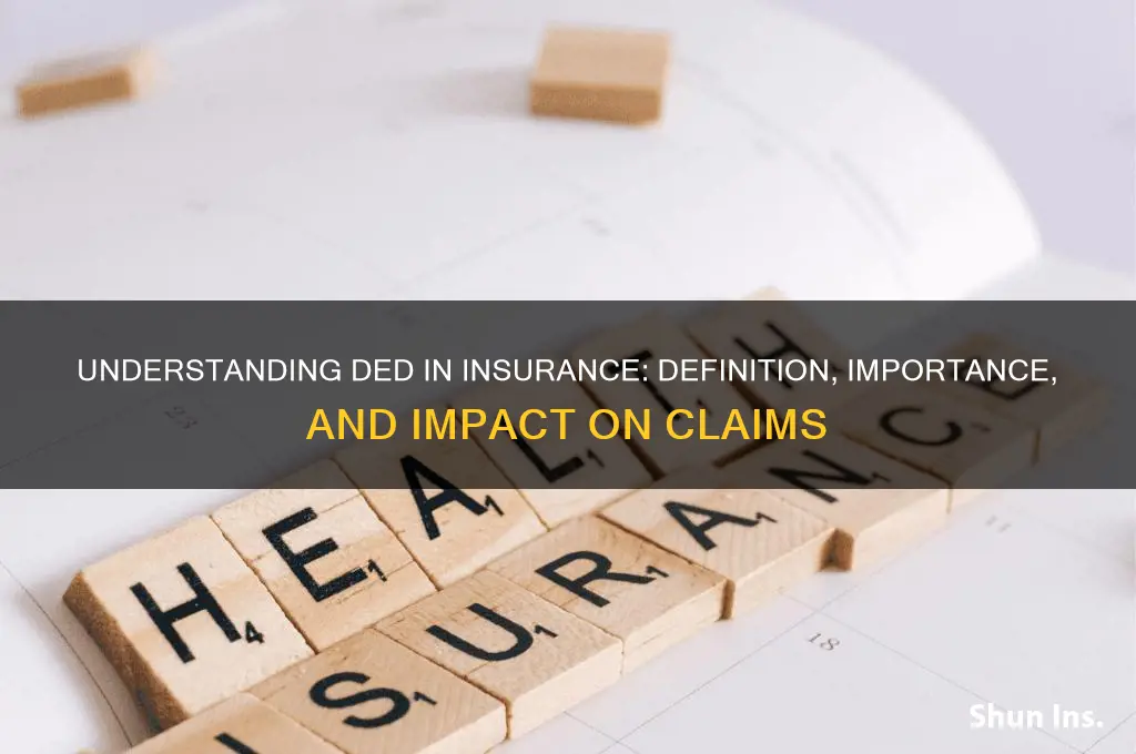 what is ded in insurance