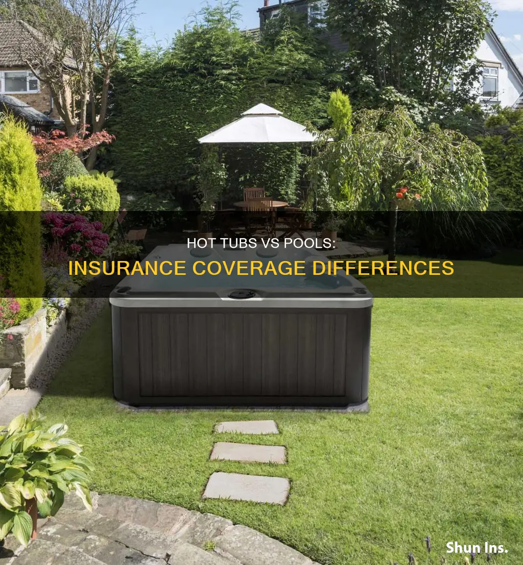 what is difference between hot tub and pool for insurance