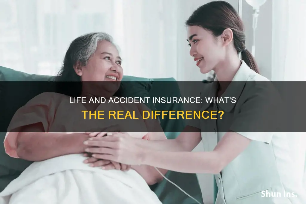 what is difference between life insurance and acciden