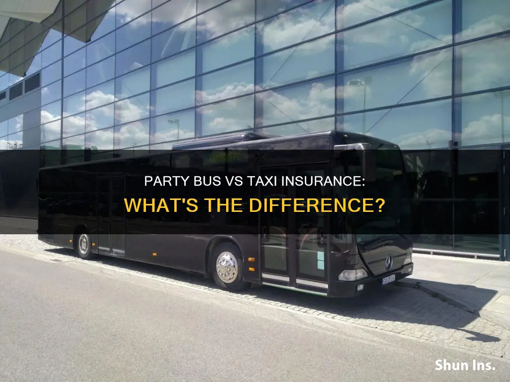 what is difference between party bus insurance and taxi insurance