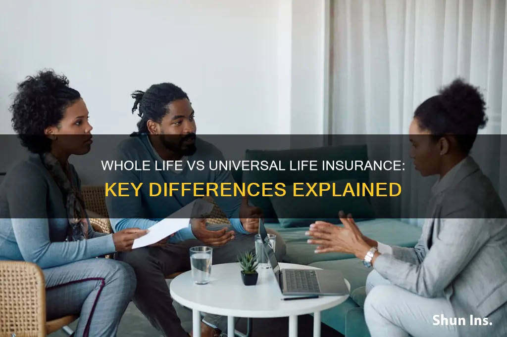 what is difference between whole life and universal life insurance