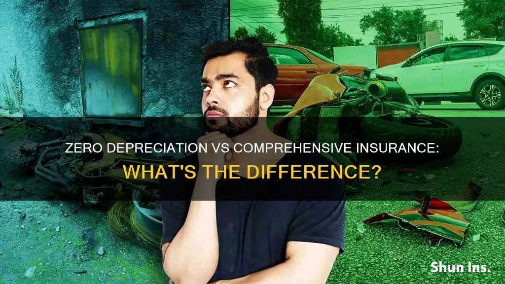 what is difference between zero depreciation and comprehensive insurance