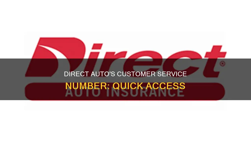 what is direct auto customer service number