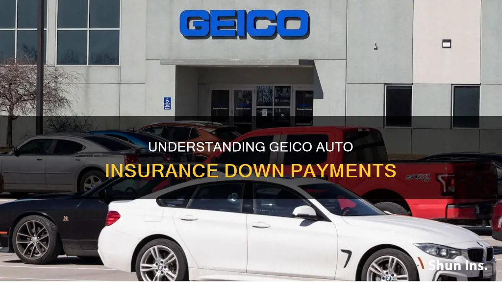 what is downpayment for geico auto insurance