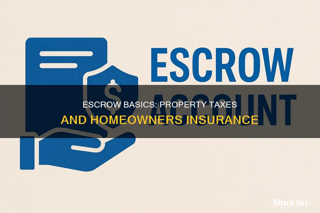 what is escrow of property taxes and homeowners insurance