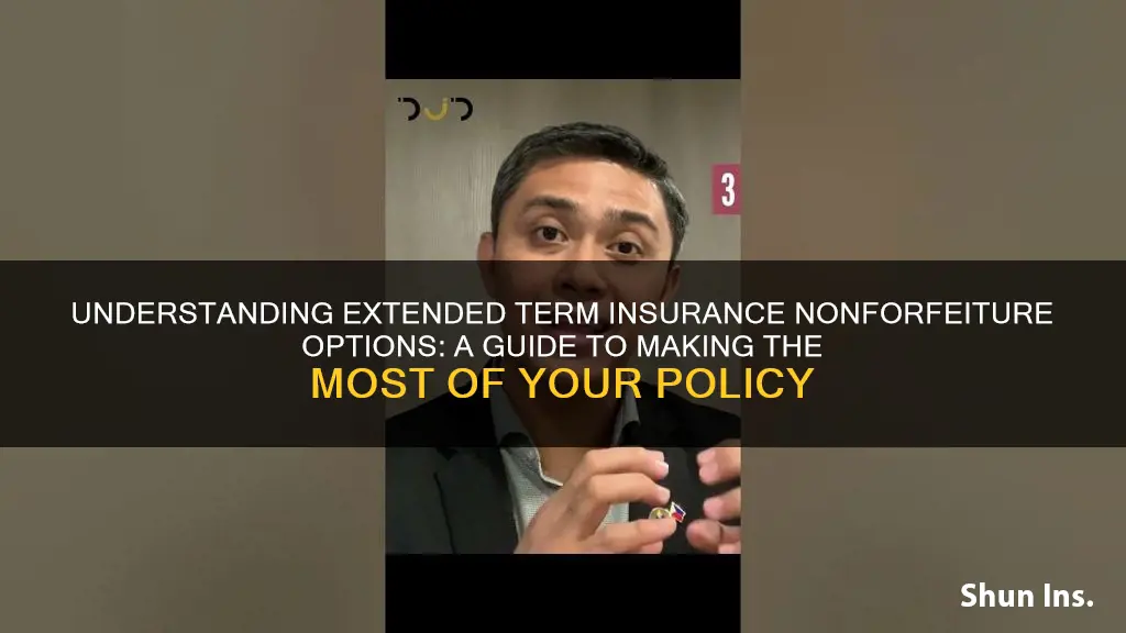 what is extended term insurance nonforfeiture option