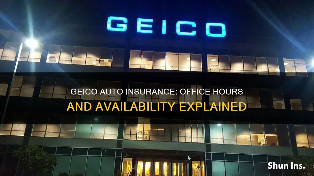 what is geico auto insurance office hours