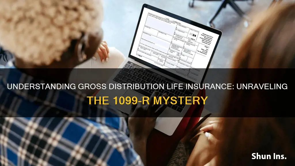 what is gross distribution life insurance box 1 1099 r