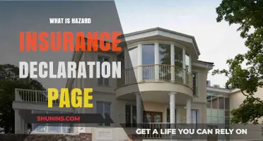 Understanding Your Hazard Insurance Declaration Page: A Comprehensive Guide