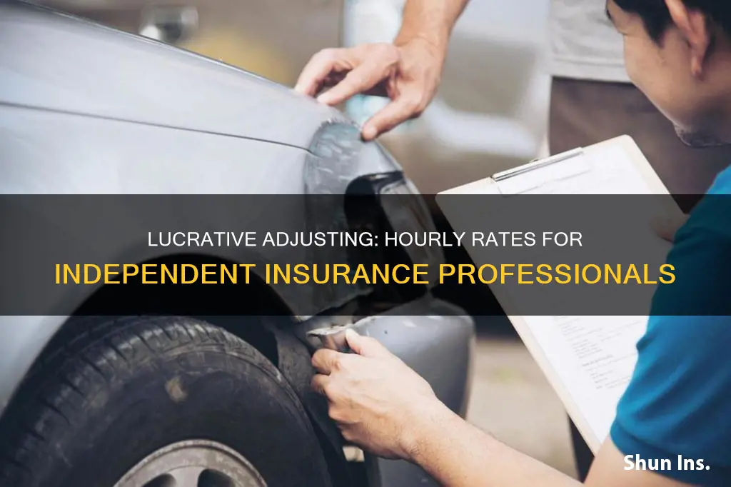 what is hourly rate for independent insurance adjusters