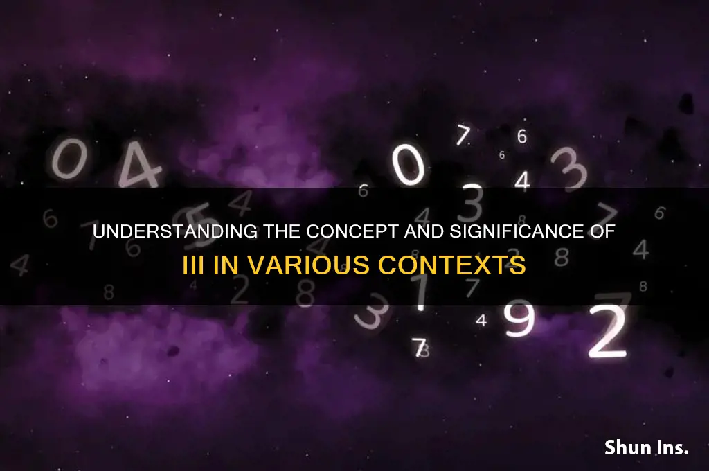what is iii