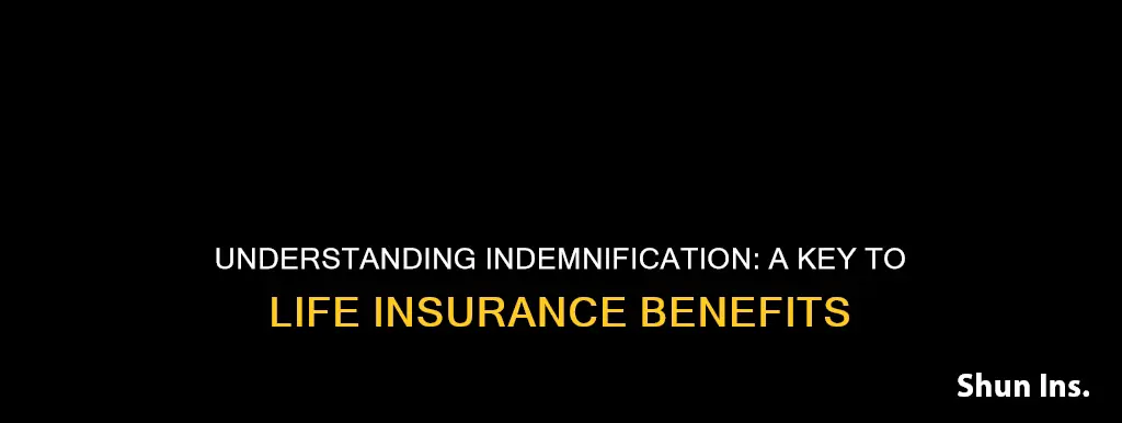 what is indemnification in life insurance