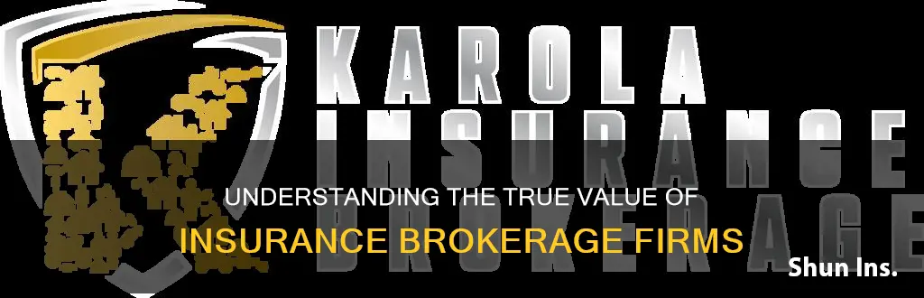 what is insurance brokerage firm worth