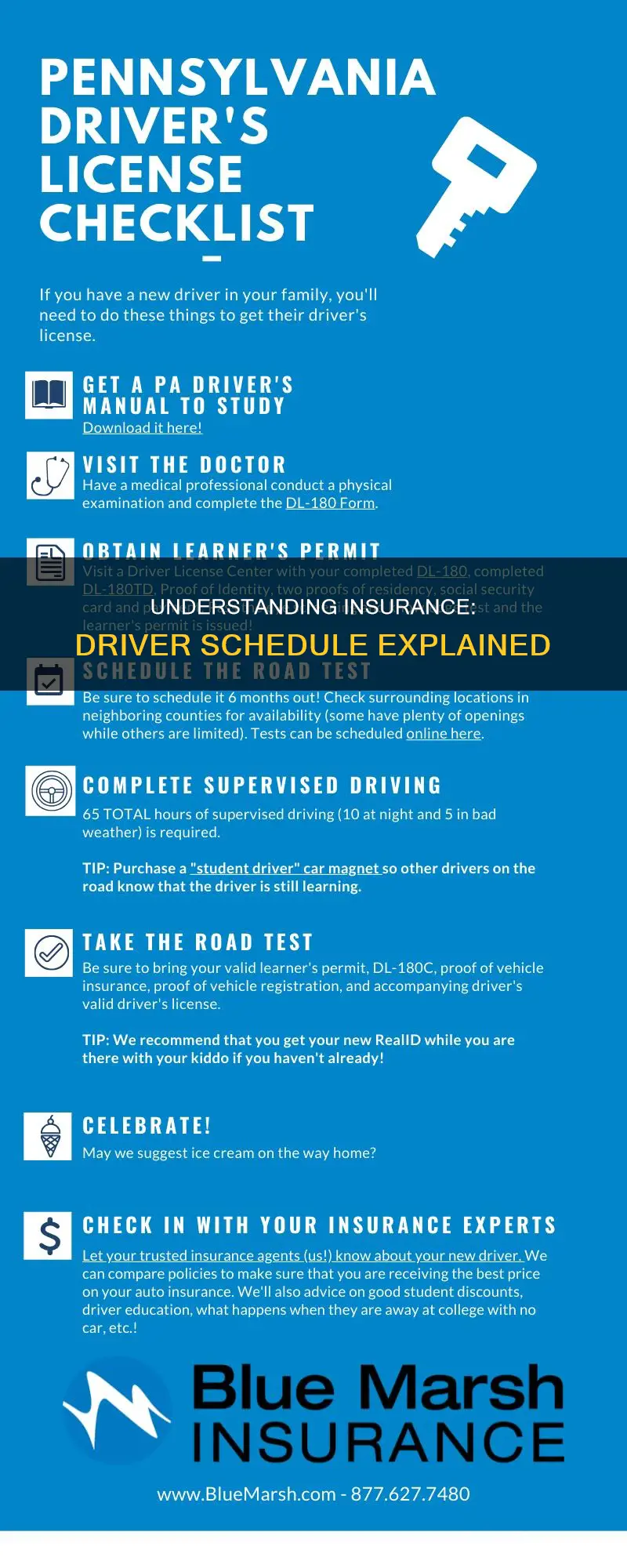 what is insurance driver schedule