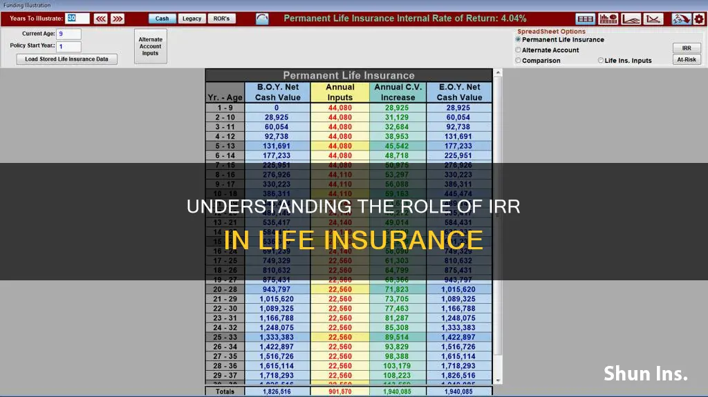 what is irr in life insurance