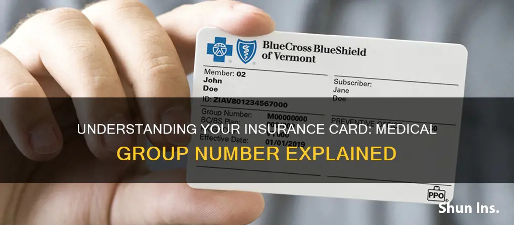 what is medical group number on insurance card