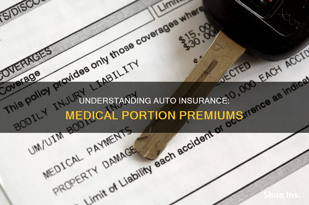 what is medical portion of auto insurance premiums