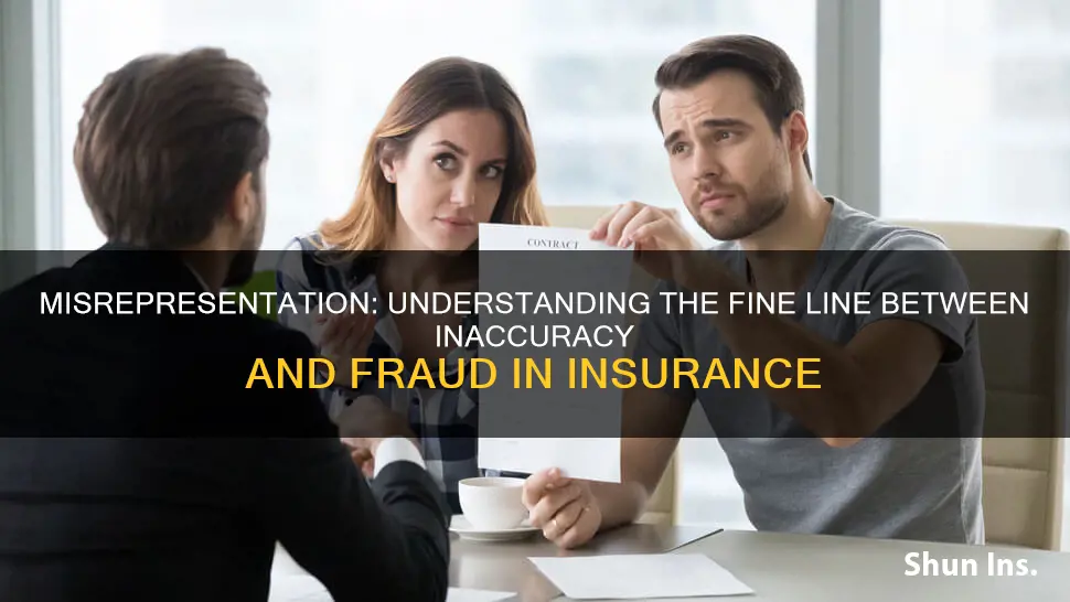 what is misrepresentation in insurance terms