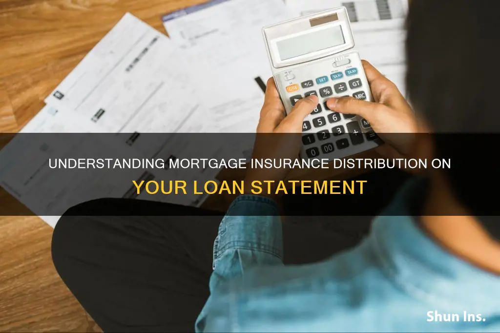 what is mortgage insurance distribution on loan statement