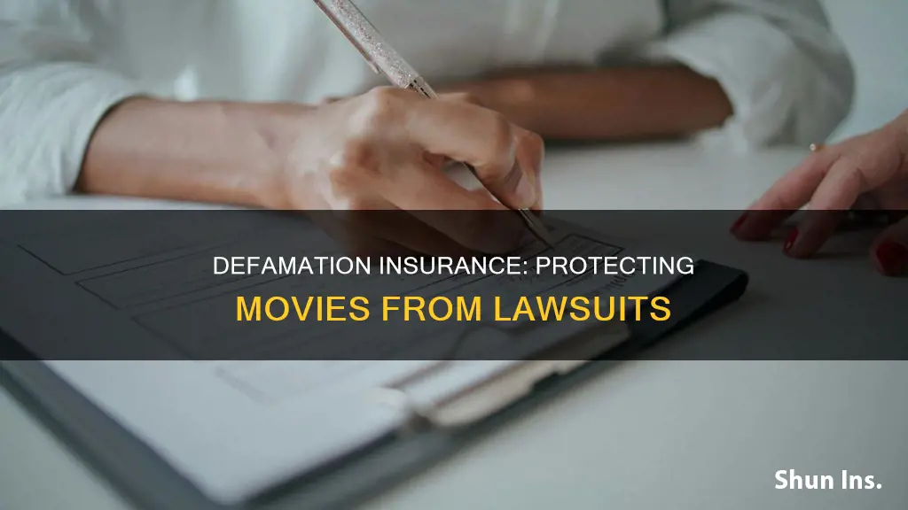 what is movie defamation insurance called
