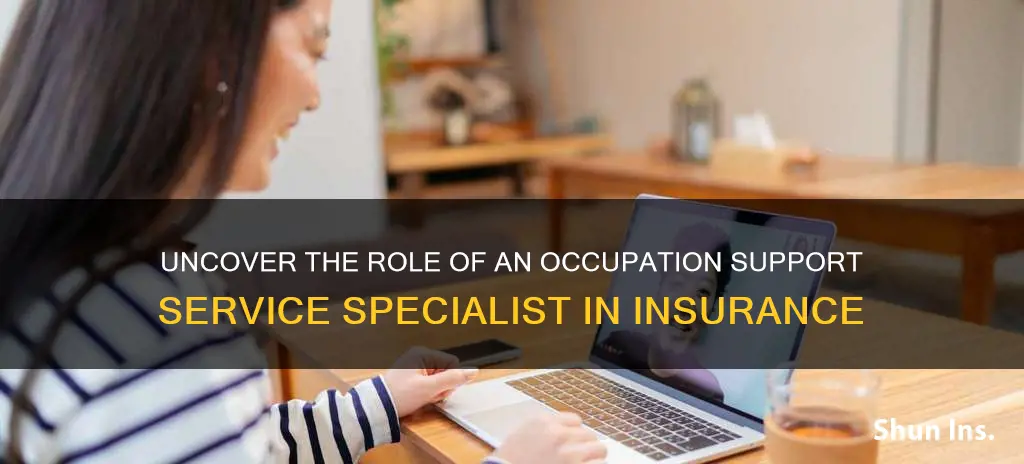 what is my occupation support service specialist insurance