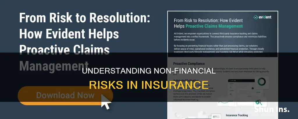 what is non financial risk in insurance