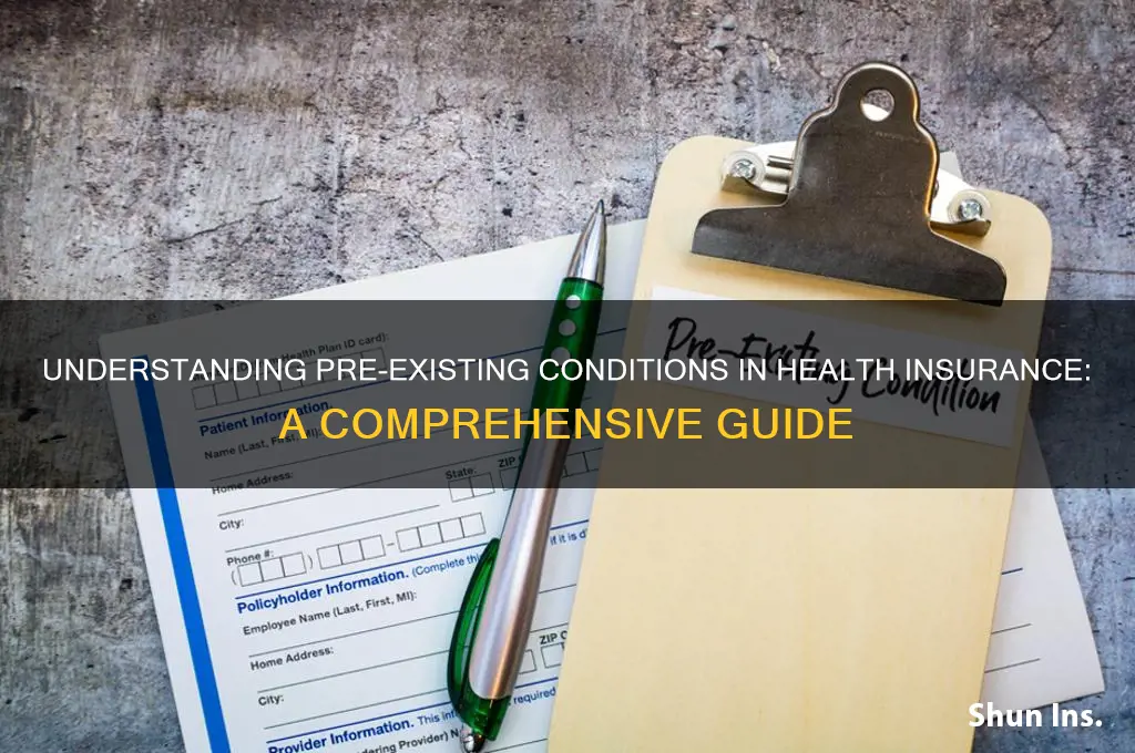 what is pre existing condition in health insurance