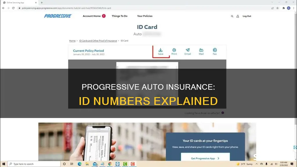 what is progressive auto insurance id number