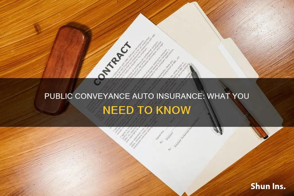 what is public conveyance auto insurance