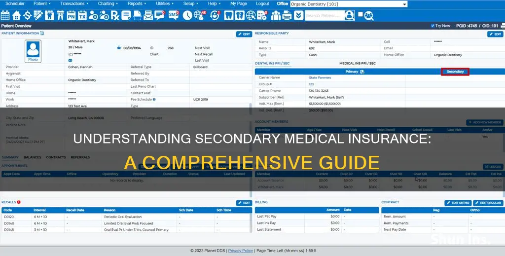 what is secondary medical insurance