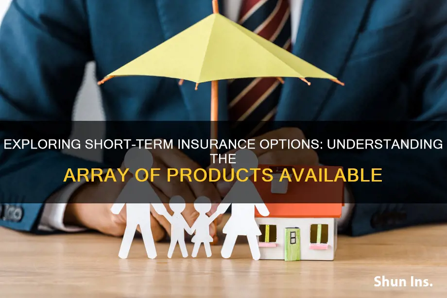 what is short term insurance products available in the market