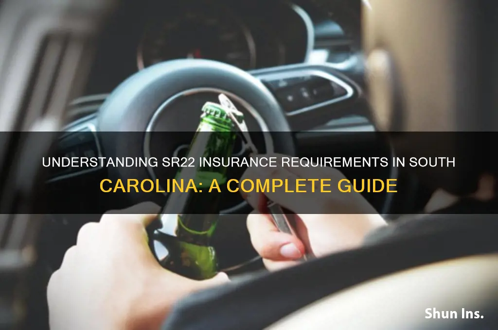 what is sr22 insurance south carolina