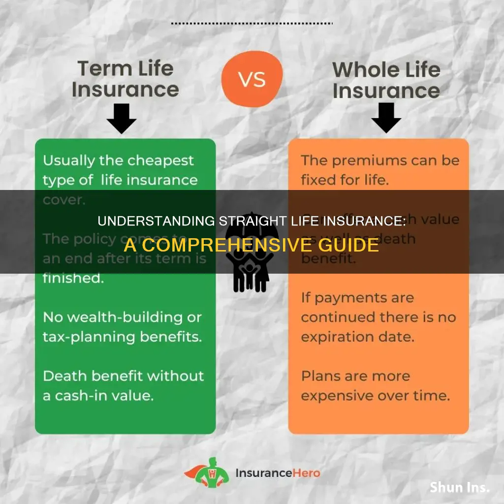 what is straight life life insurance