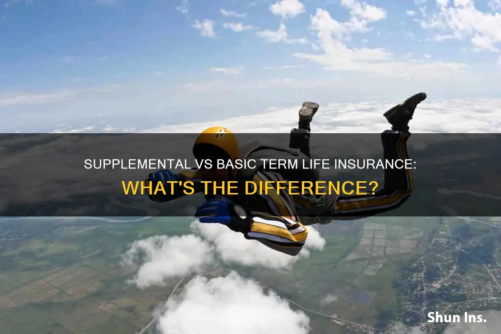 what is supplemental term life insurance vs basic