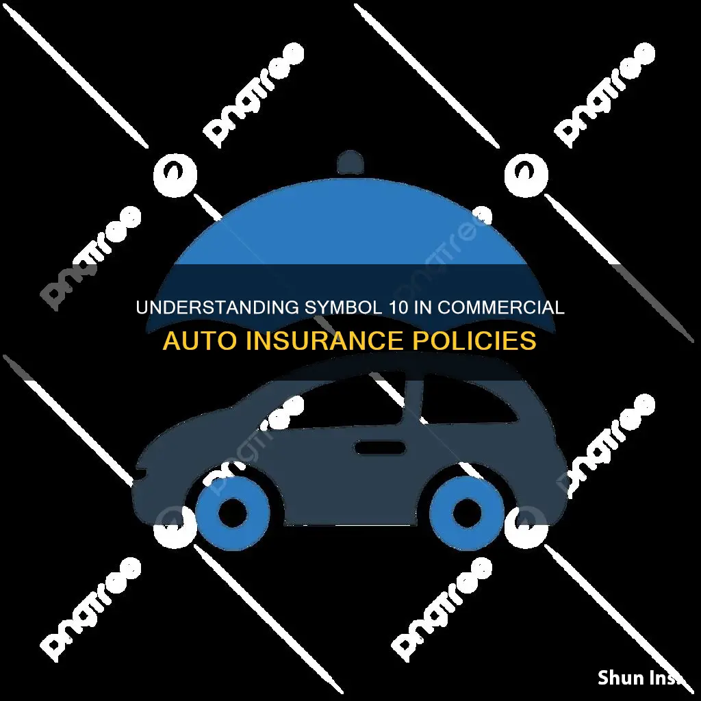 what is symbol 10 in commercial auto insurance