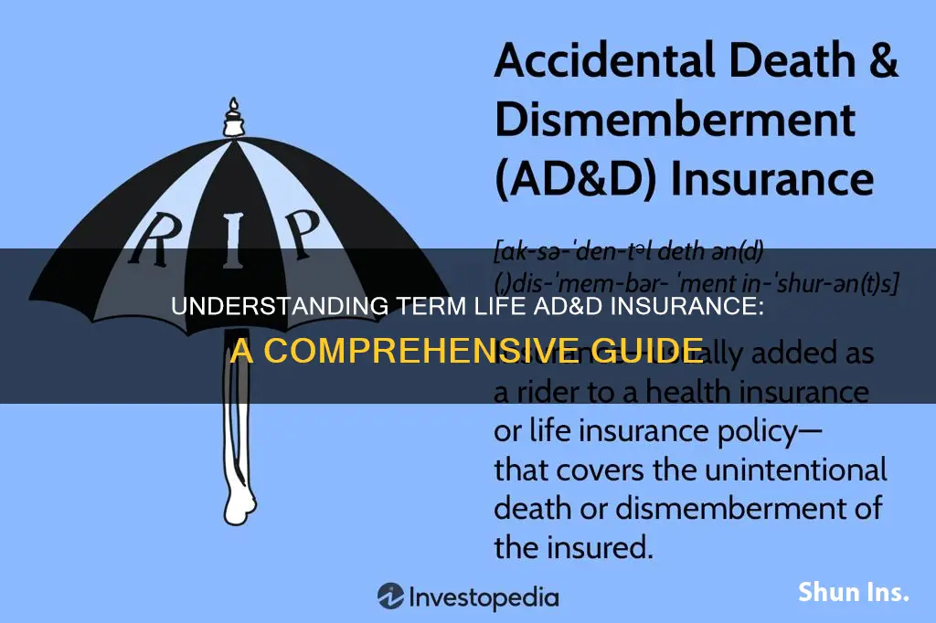 what is term life ad&d insurance