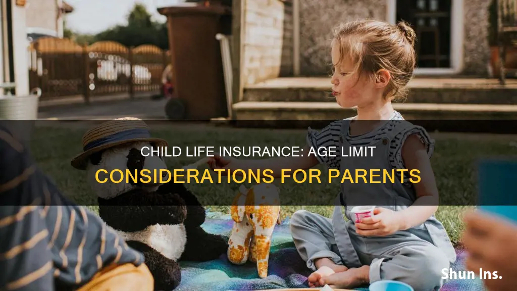 what is the age limit for child life insurance